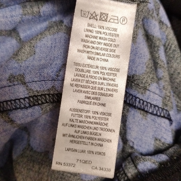 NWT Size 2 Black and Blue French Connection Maxi Dress - Picture 13 of 13